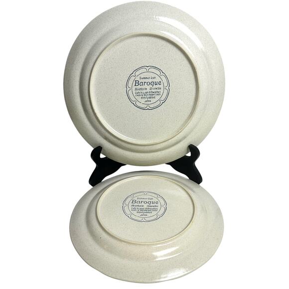 Baroque Summer Sun Hearthside Japan Vintage 70's-80's Dinner Plate/Large Platter - Picture 3 of 4